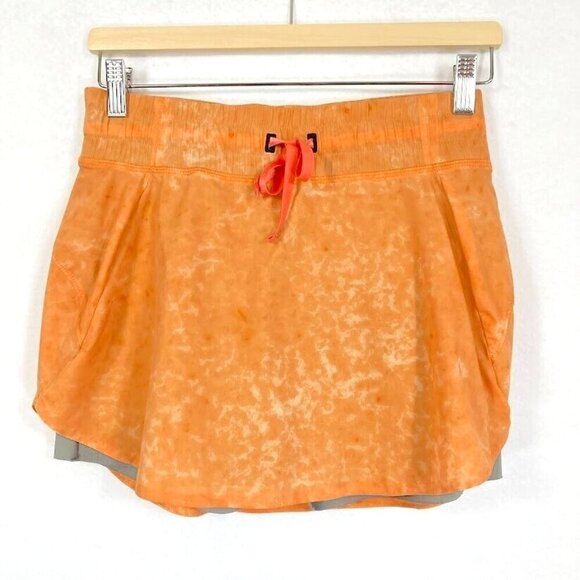 Backcountry Olympus Active Running Skort Med Melon Orange - Picture 2 of 10